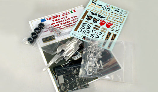 Tameo - TMK412 Lotus E20 Renault - 2012 - White Metal Car Kit - Scale 1:43, Made in Italy