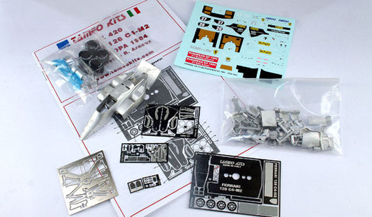 Tameo - TMK420 Ferrari 126 C4-M2 - 1984 - White Metal Car Kit - Scale 1:43, Made in Italy