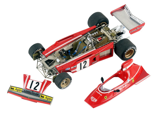 Tameo - TMK 355 FERRARI 312 B3 GP Holland 1974 - White Metal Car Kit - Scale 1:43