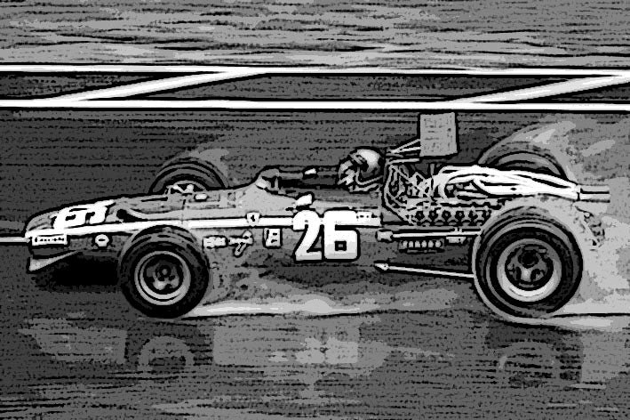 Tameo - TMK 399 FERRARI 312 F1-68 French GP 1968 - White Metal Car Kit - Scale 1:43