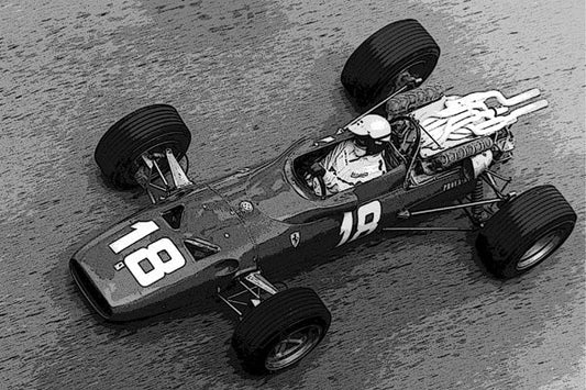 Tameo - TMK 419 FERRARI F1-67 1967 Monaco GP - White Metal Car Kit - Scale 1:43