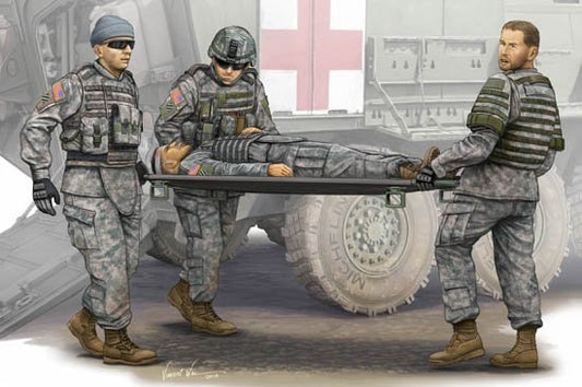 Trumpeter - Stretcher Ambulance Team 1:35