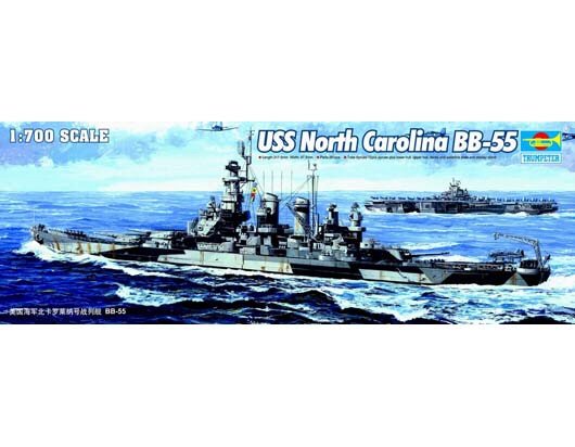 Trumpeter - Uss North Carolina Bb-55 1:700