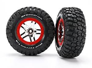 Traxxas - Tires & Wheels, assy, glued(2)
