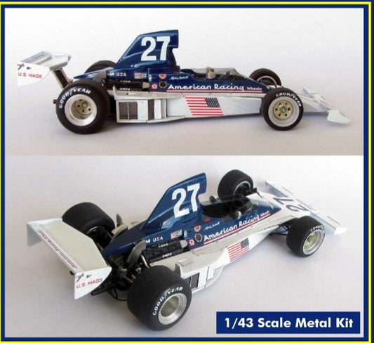 Tameo - TWU 044 Parnelli VPJ4B Mario Andretti 1976 US West GP - White Metal Car Kit - Scale 1:43