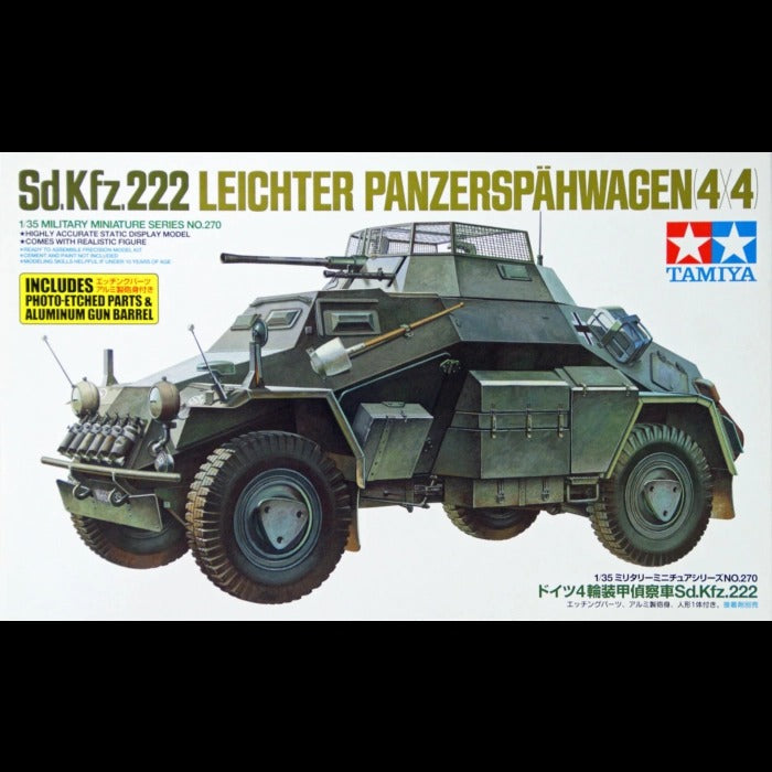 Tamiya - 1/35 German Armored Car Sd.Kfz. 222 w/Photo Etched P