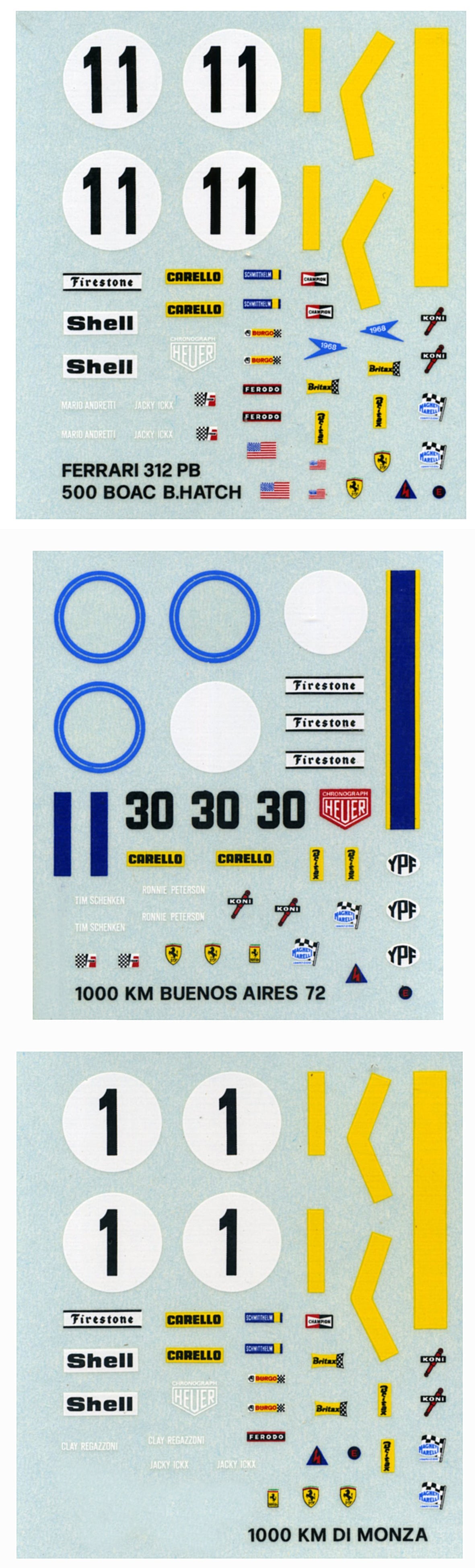 Tameo - TMK018 Formula 1 Ferrari 312PB Sport - White Metal Car Kit - Scale 1:43, Made in Italy