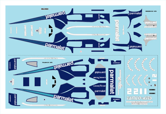 Tameo - TMK231 Brabham BT-46/b Alfa Romeo - 1978 - White Metal Car Kit - Scale 1:43, Made in Italy