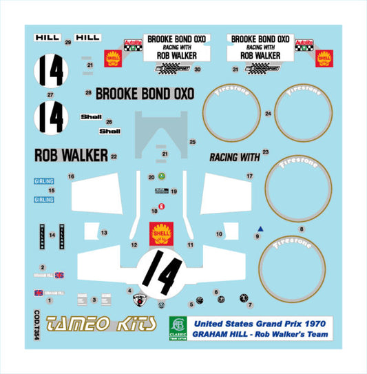 Tameo - TMK360 Lotus 72 Ford - 1970 - White Metal Car Kit - Scale 1:43, Made in Italy