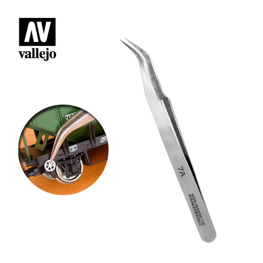 Vallejo - 7 Stainless Steel Tweezers