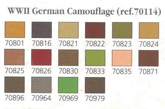 Vallejo - Model Color WW2 German Camo set of 16
