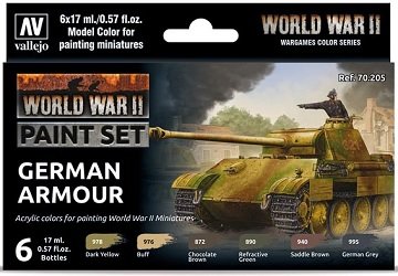 Vallejo - Model Color WW2 German Armor set of 6