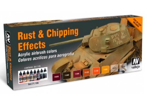 Vallejo - Model Air Rust&Chipping Effects Set (8)