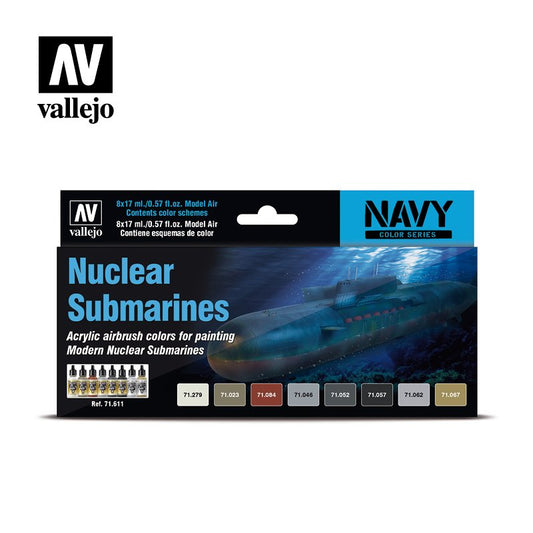 Vallejo - Model Air Nuclear Submarine 8 Color Set