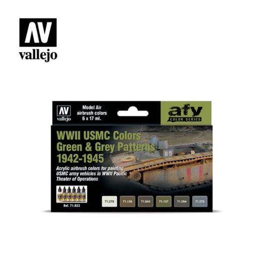Vallejo - Model Air WW2 USMC Green/Grey Pat Set