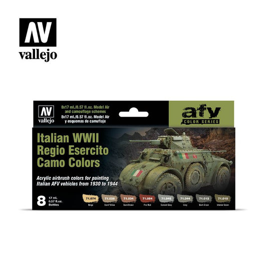 Vallejo - Model Air WW2 ItalianAF Camo 8 Color Set