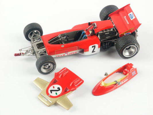 Tameo - WCT070 Lotus 72 Ford - 1970 German Grand Prix - White Metal Car Kit - Scale 1:43, Made in Italy