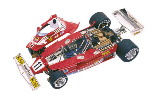 Tameo - WCT 077 Ferrari 312 T2 Driven by Niki Lauda - White Metal Car Kit - Scale 1:43