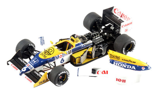 Tameo - WCT087 Williams FW11B Honda - 1987 Hungarian Grand Prix - White Metal Car Kit - Scale 1:43, Made in Italy