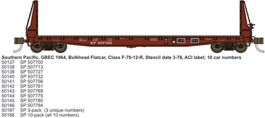 Wheels Of Time - N 53'6'GP Flatcar SP 507780