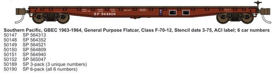 Wheels Of Time - N 53'6'GP Flatcar SP 564521