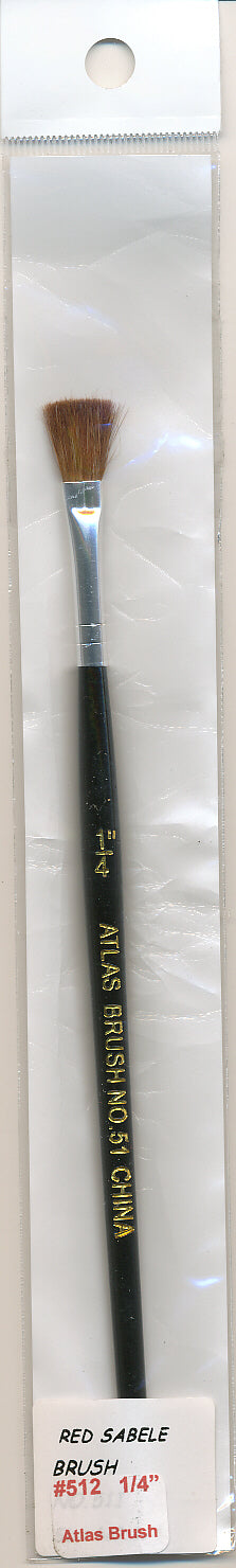 1/4'Flat Camel Hair Brush