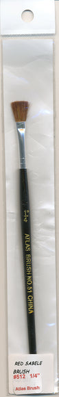 1/4'Flat Camel Hair Brush