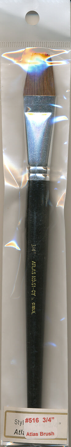 3/4'Flat Camel Hair Brush