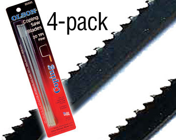 Zona - 15 tpi Coping Saw Blades 4 pcs