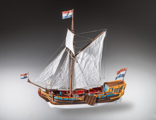 Dusek-Mamoli - Dutch Statenjacht Wood Model Ship Kit D023 Scale 1:48