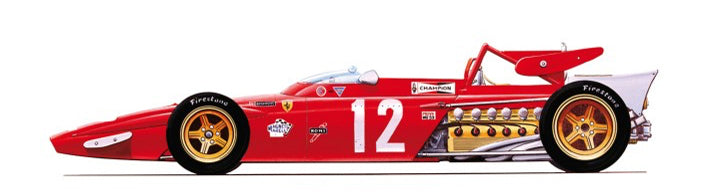 Tameo - TMK366 Ferrari 312B - 1970 - White Metal Car Kit - Scale 1:43, Made in Italy