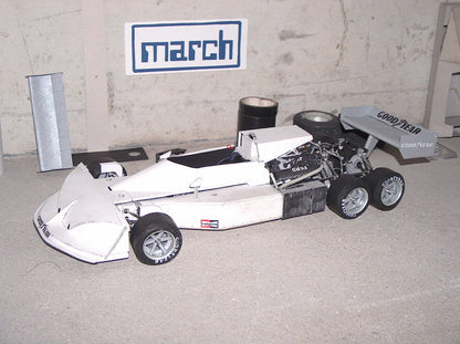 Tameo - TMK260 March 2-4-0 Ford "Press Version" - 1976 - White Metal Car Kit - Scale 1:43, Made in Italy