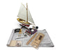 Midwest - Muscongus Bay Lobster Smack 1:24 + Complete set of Tools, Paint and Glue