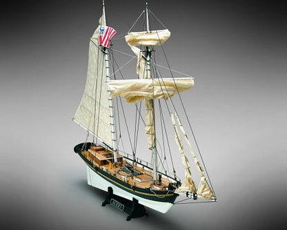 Dusek-Mamoli - Mamoli MV55-SAILS Alert Wood Plank-On-Frame Ship Model Kit - Scale 1/45