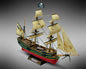 Dusek-Mamoli - Mamoli MM60 Black Queen - Wooden model kit with pre-carved hull - Scale 1/135 - Length 13.2 in - Height 11 in