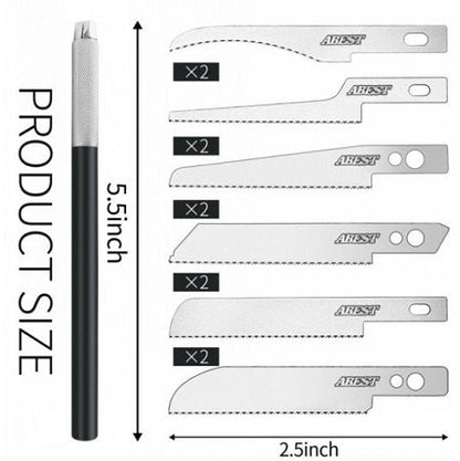 Metal Hand Saw with 12pc Photo Etch Saw Blades