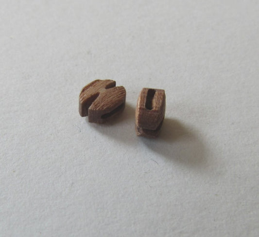 Beautiful Blocks 1 Sheave 2.0 mm Wood Block 20 pcs