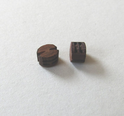 Beautiful Blocks 2 Sheave 5.0 mm Wood Block 20 pcs