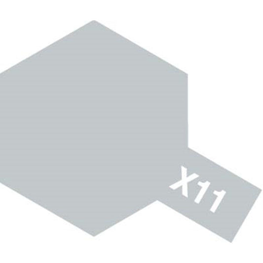 Tamiya - Gloss Acrylic Paint X-11 Chrome Silver 23ml - #81011