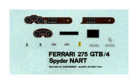 Tameo - TMK 001 Ferrari 275 GTB/4 Road Car - Spyder Nart Stradale 1966 - White Metal Car Kit - Scale 1:43, Made in Italy