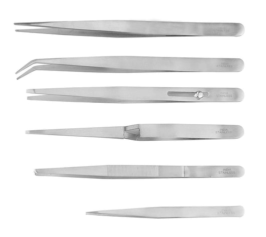 Sona 6 Piece General Purpose Tweezer Set, Assorted Styles