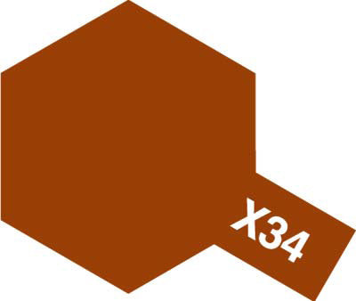 Tamiya - Gloss Acrylic Paint X-34 Metallic Brown 23ml - #81034